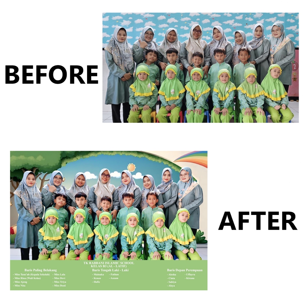 EDIT GANTI BACKGROUND FOTO