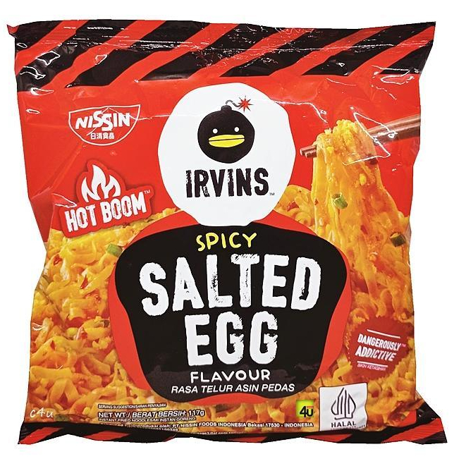

Nissin IRVINS Salted Egg Instant Noodle 117gr - SPICY