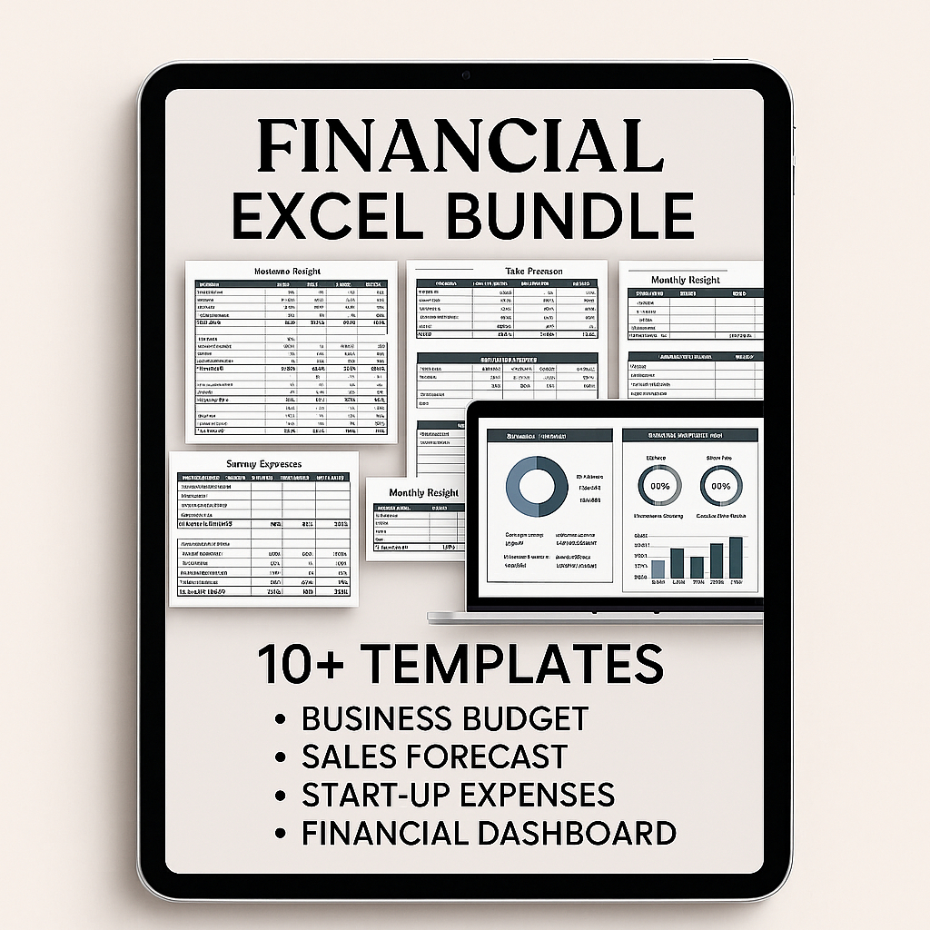 Financial Excel Bundle - Template Keuangan Bisnis UMKM (Produk Digital)