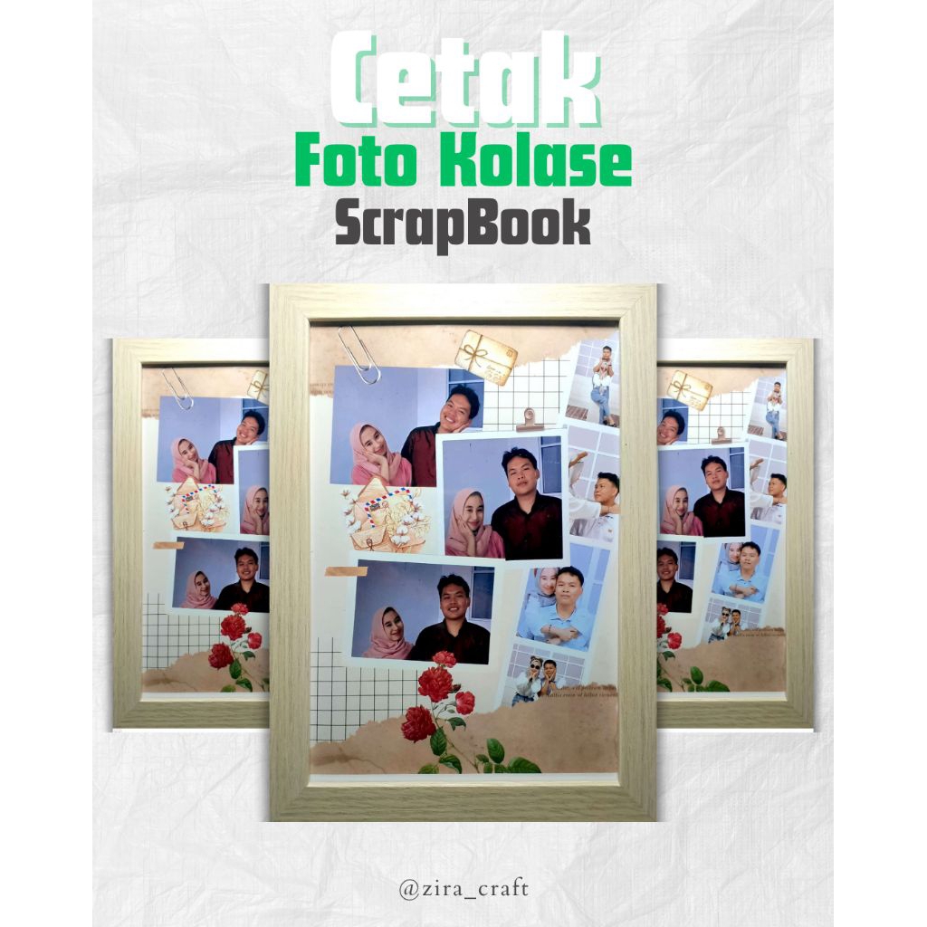Cetak Foto Kolase Scrapbook