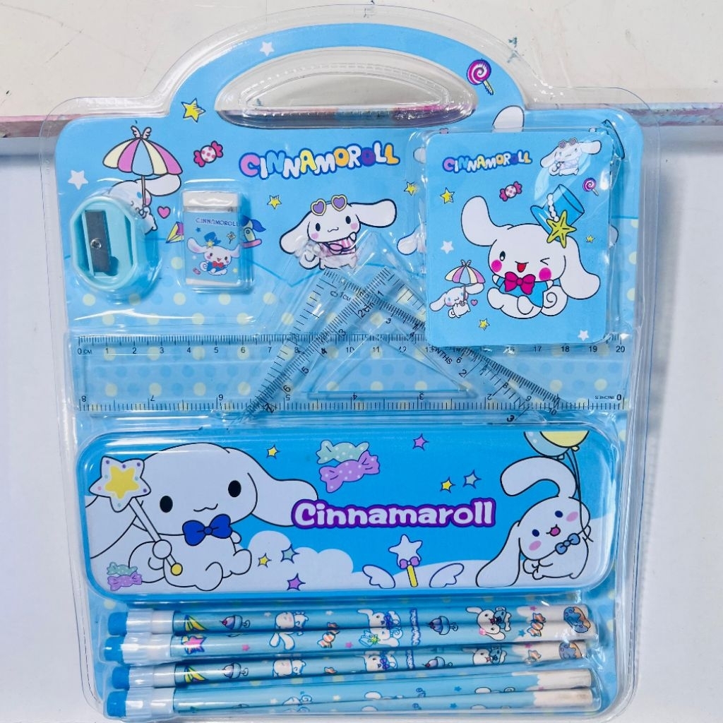 

Study set stationery/Peralatan tulis set 11 in 1