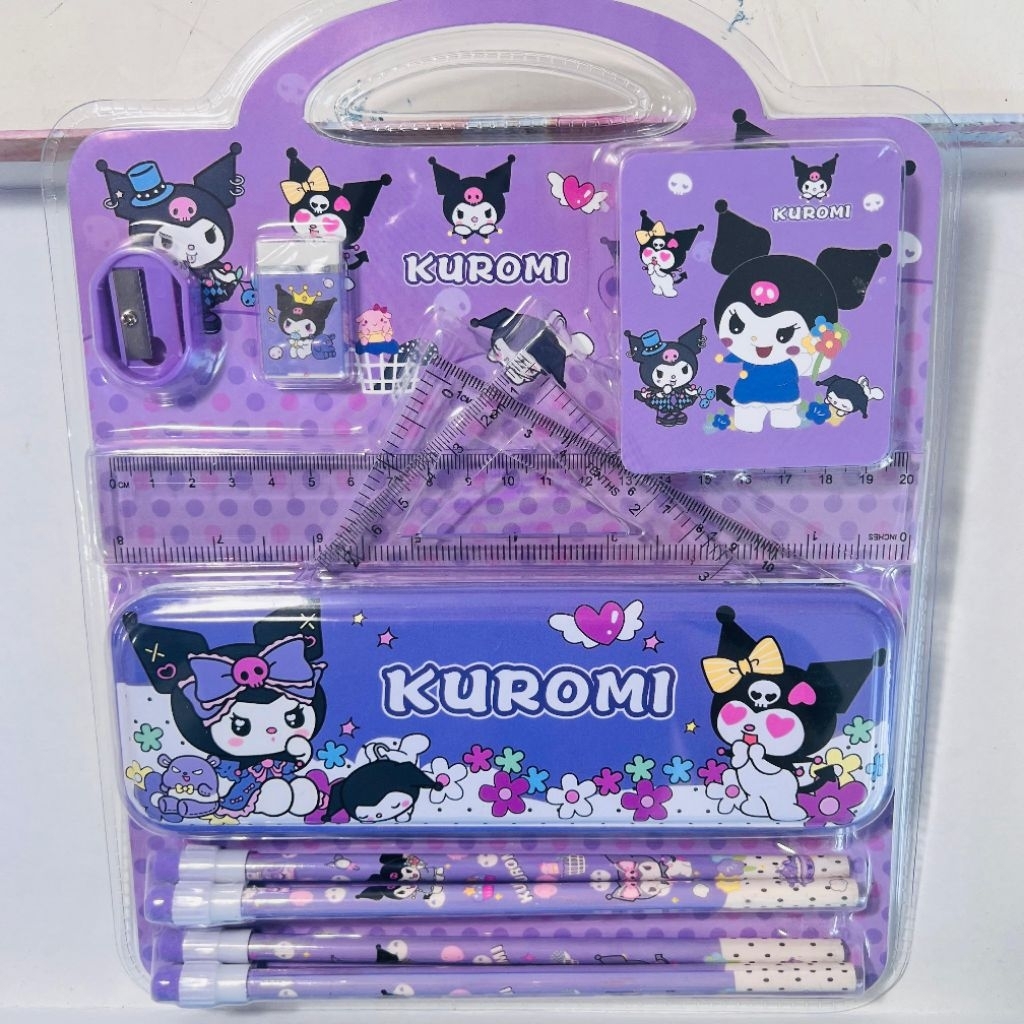 

Study set stationery/Peralatan tulis set 11 in 1