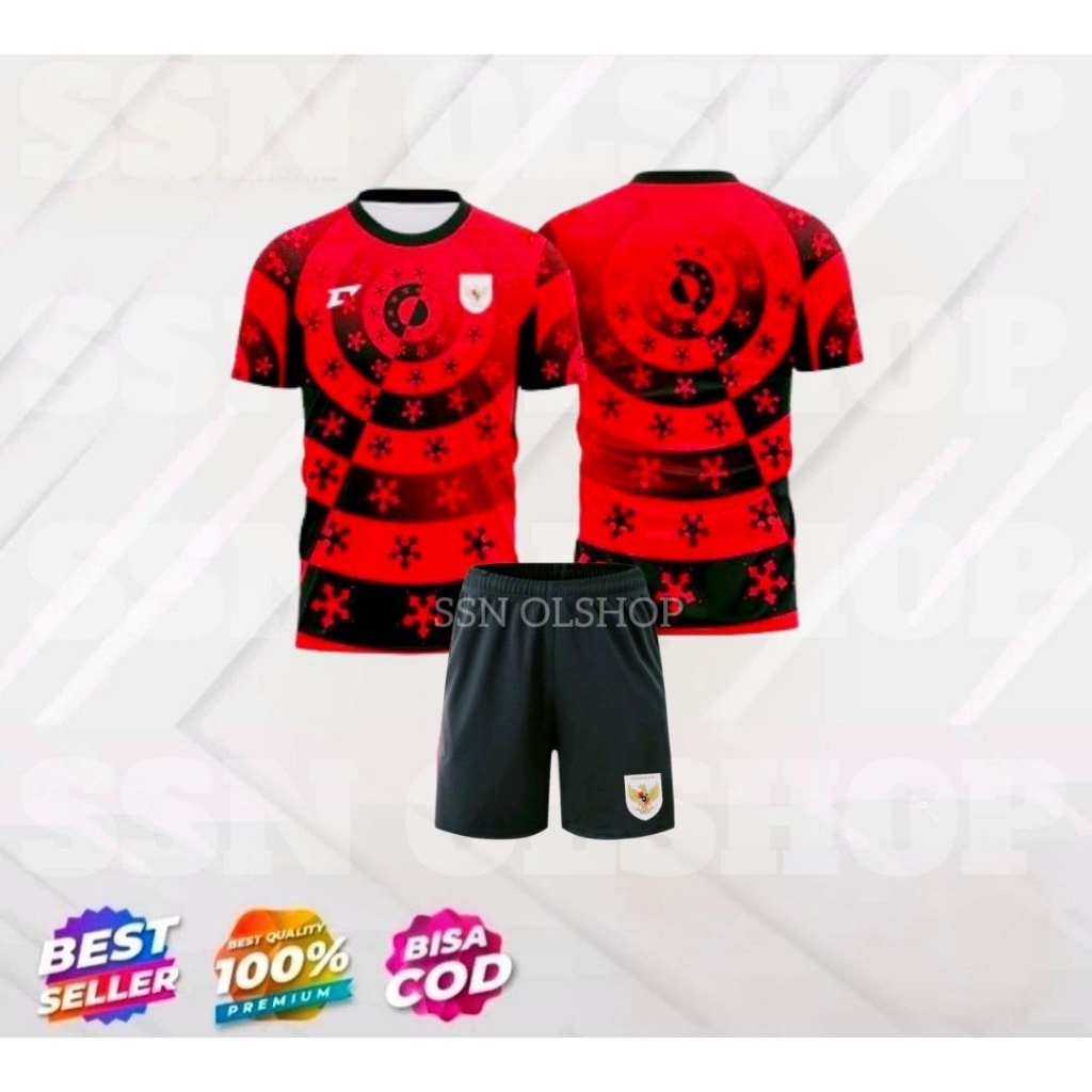 setelan jersey timnas indonesia training merah 2025 baju bola timnas indonesia training merah dewasa