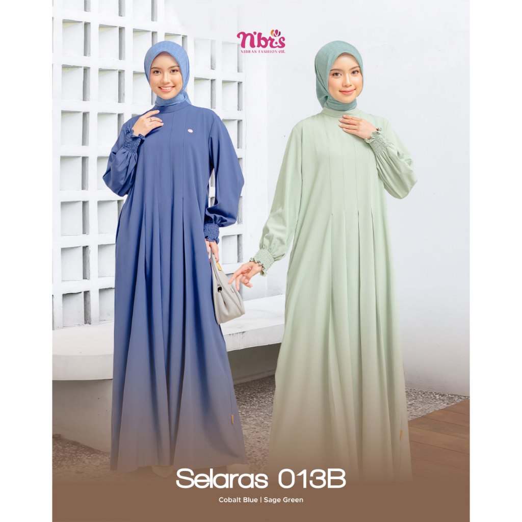 TERMURAH GAMIS NIBRAS SELARAS 013B YANG COCOK UNTUK OUTFIT KULIAH, LEBARAN & KONDANGAN TERBARU