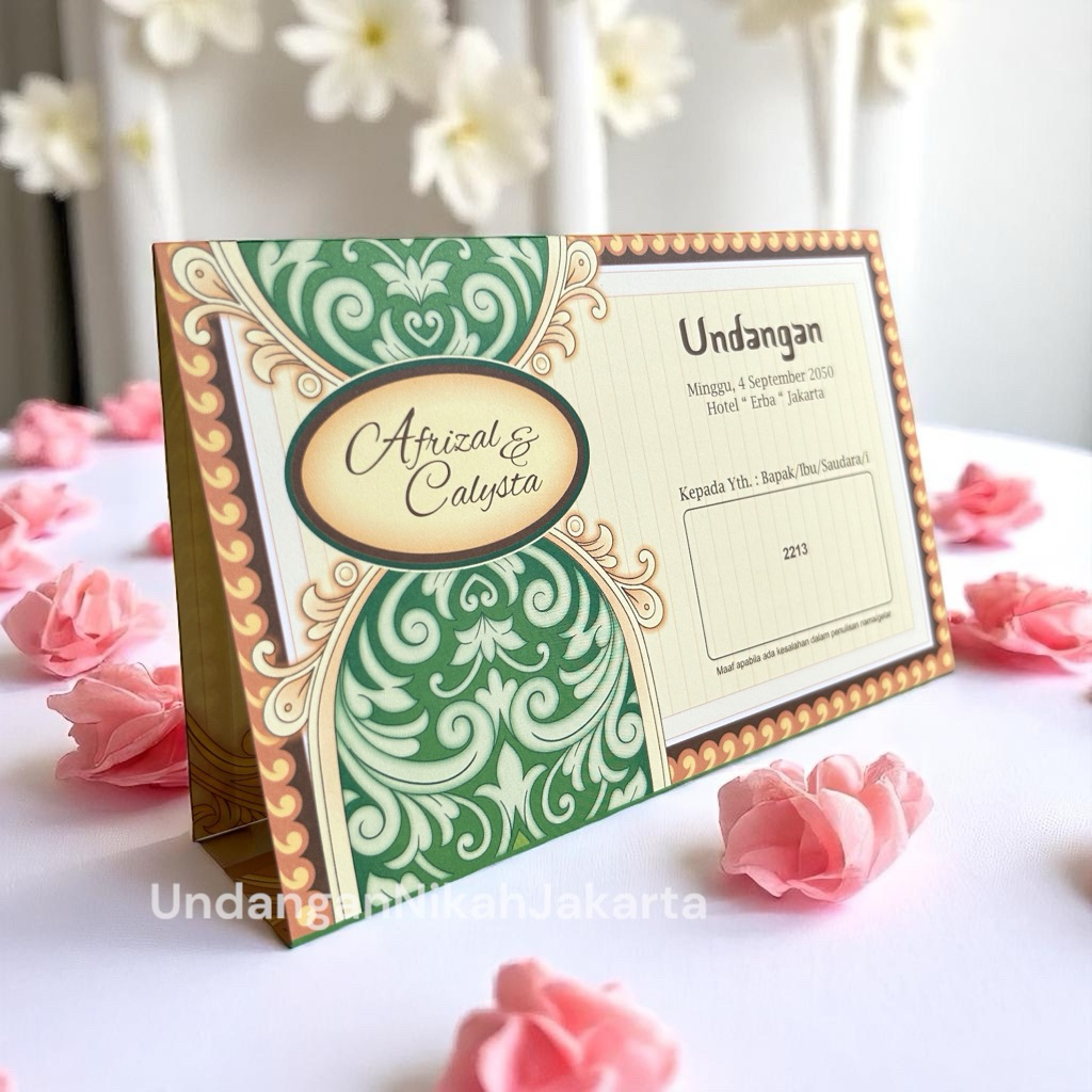 Blangko Undangan Kosong Pernikahan Erba  BLANKO UNDANGAN  MURAH Simple 2213