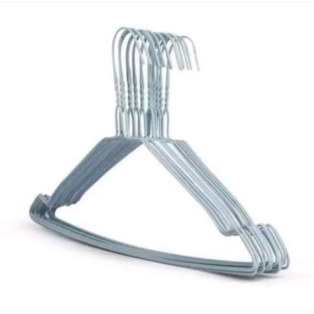 GANTUNGAN hanger besi kawat anti karat 10 pcs