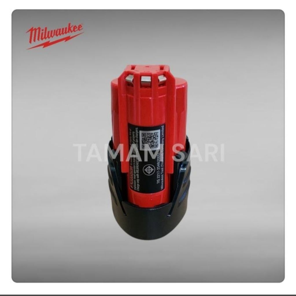 Milwaukee Baterai M12 2.0Ah Original