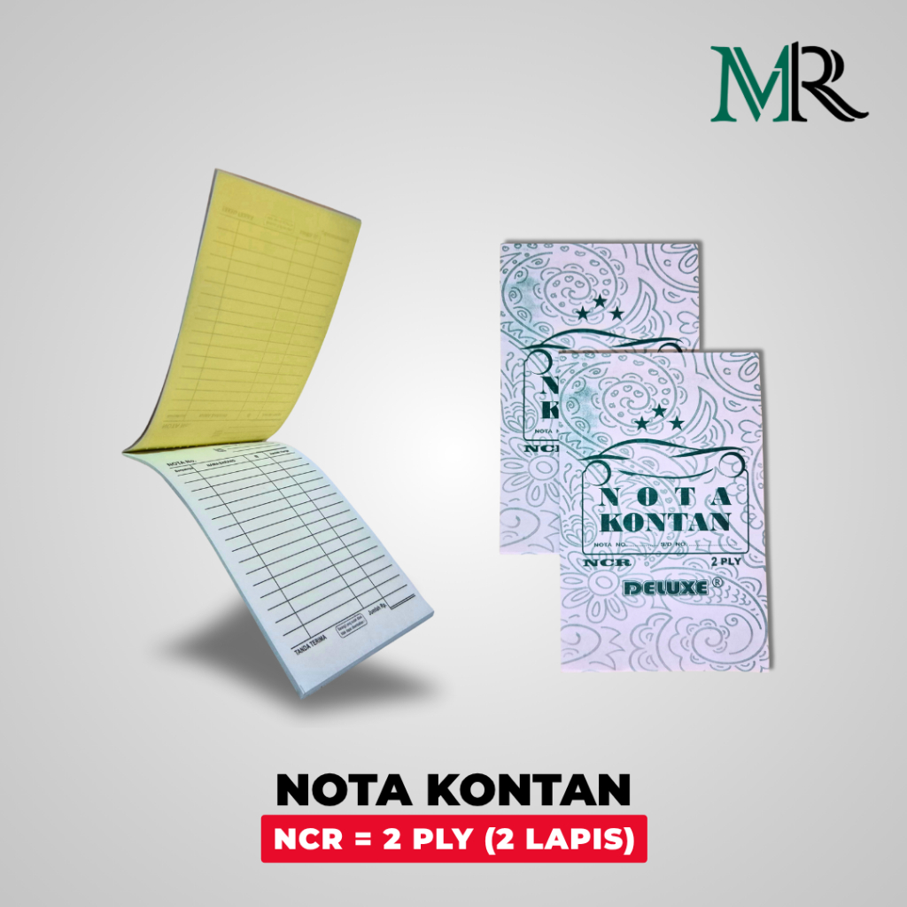 

Nota Kontan/Bon Rangkap 2 - 1 Pack Isi 12 pcs - Kertas NCU 2 Ply