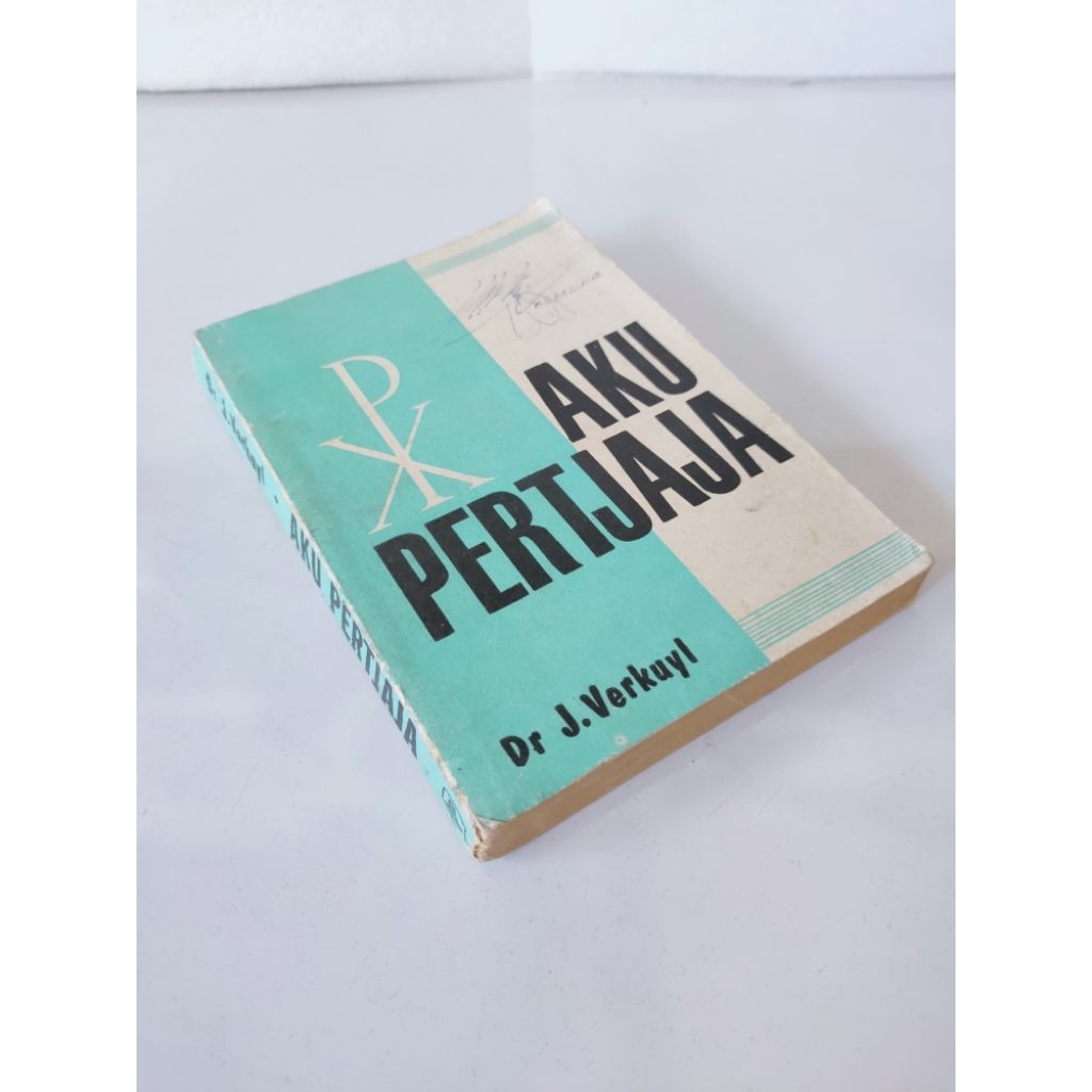 Buku antik ejaan lama 1966 Aku Pertjaja oleh Dr J Verkuyl buku rohani Kristen koleksi buku lawas buk