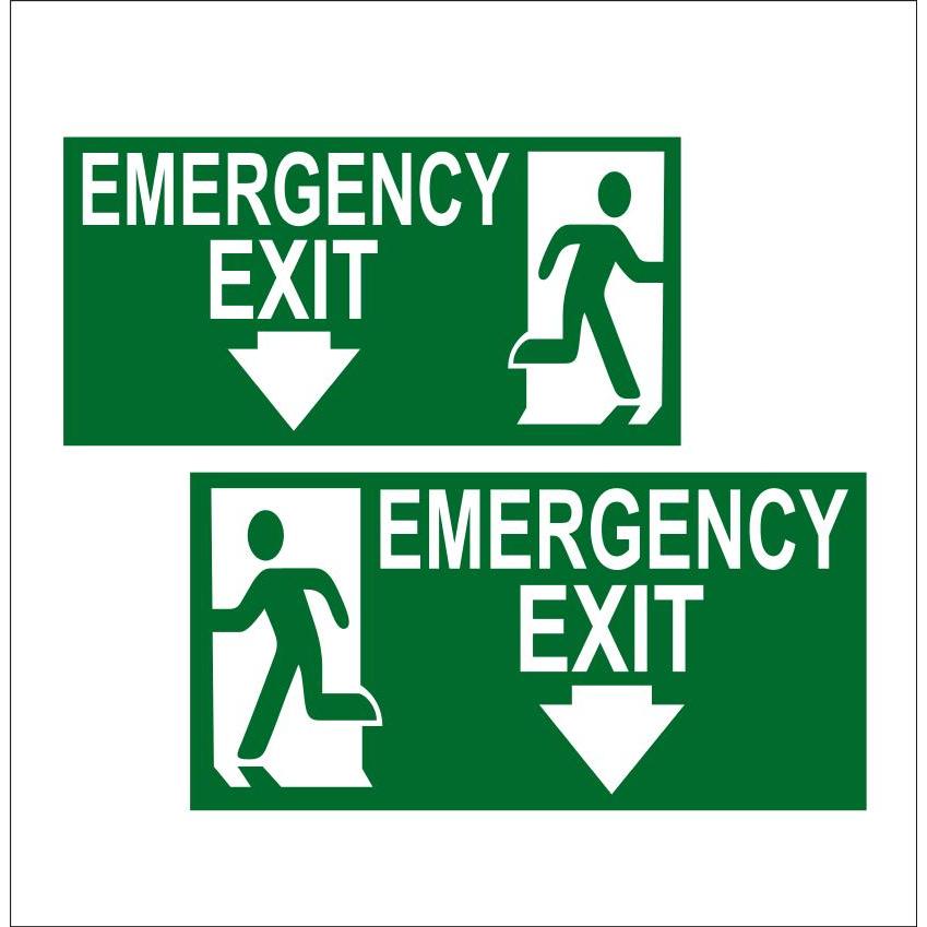 

STIKER SING VINYL EMERGENCY EXIT/ PINTU DARUTAT/ PEMBERITAHUAN UK 15 X 30 CM- SIAP KIRIM