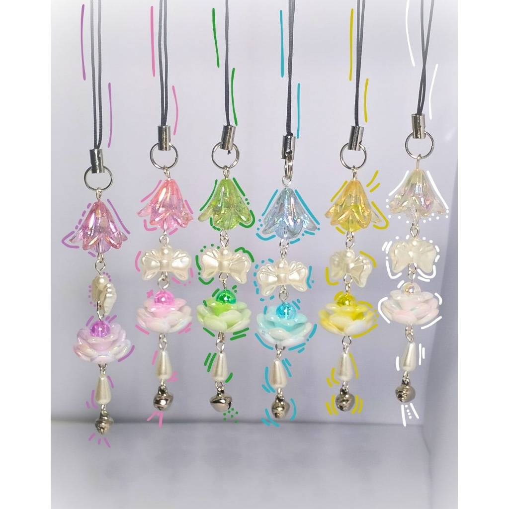Lotus Phone Charm | Gantungan Handphone | Hiasan HP lotus |