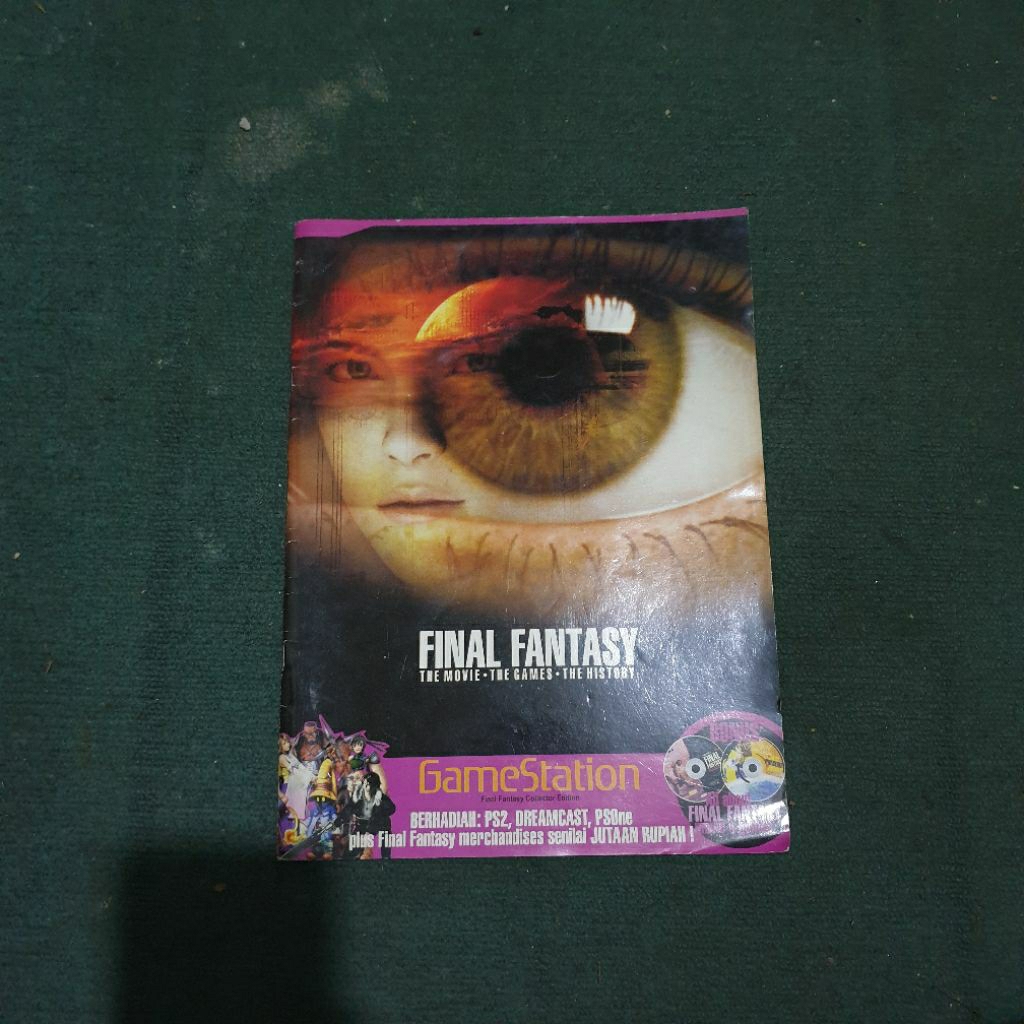 Majalah Game Vintage Rare GameStation Final Fantasy Collector Edition : Final Fantasy The Movie The 