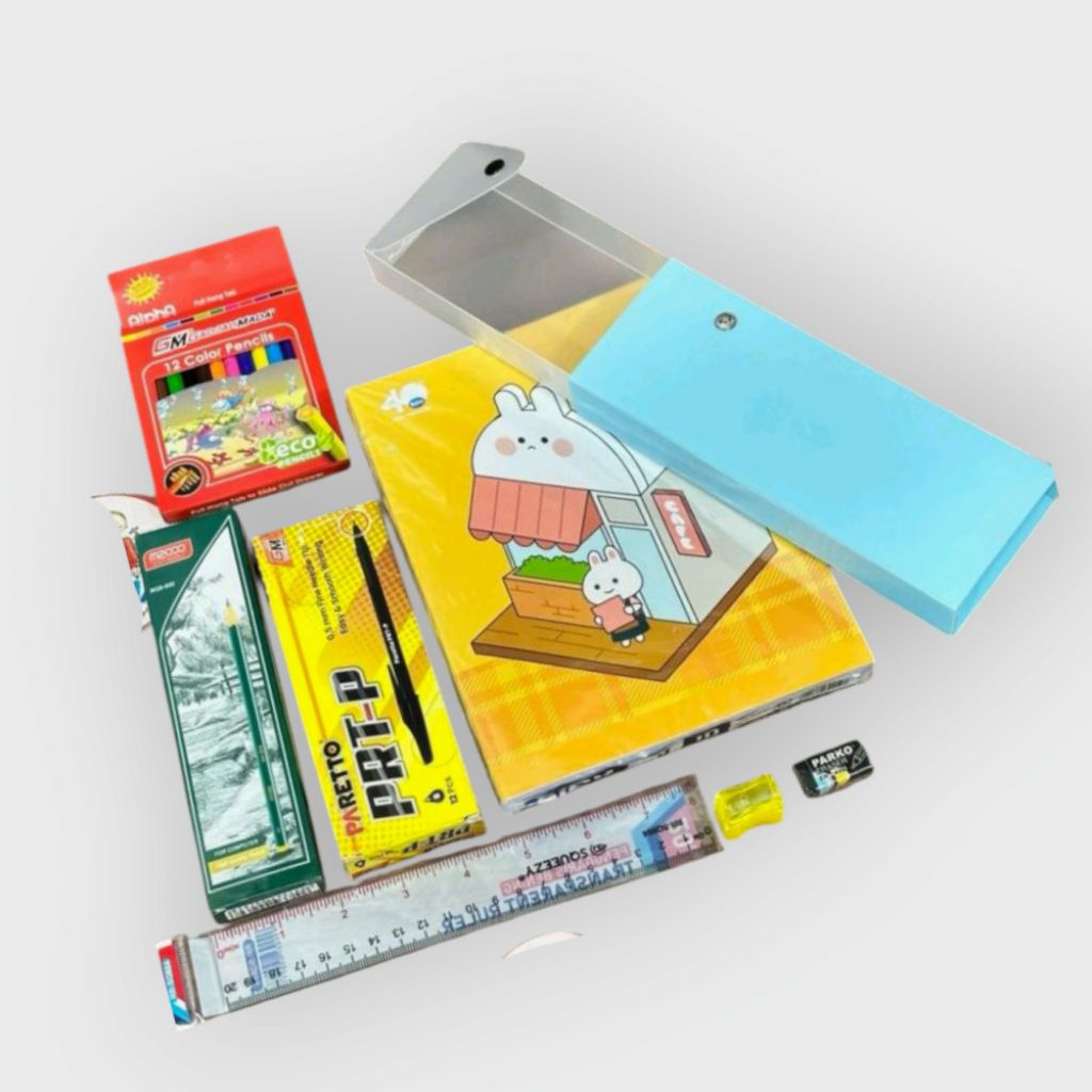 

Paket Alat Tulis Sekolah Satu Set Lengkap Pinsil Bolpen Pulpen Pinsil Pensil Warna