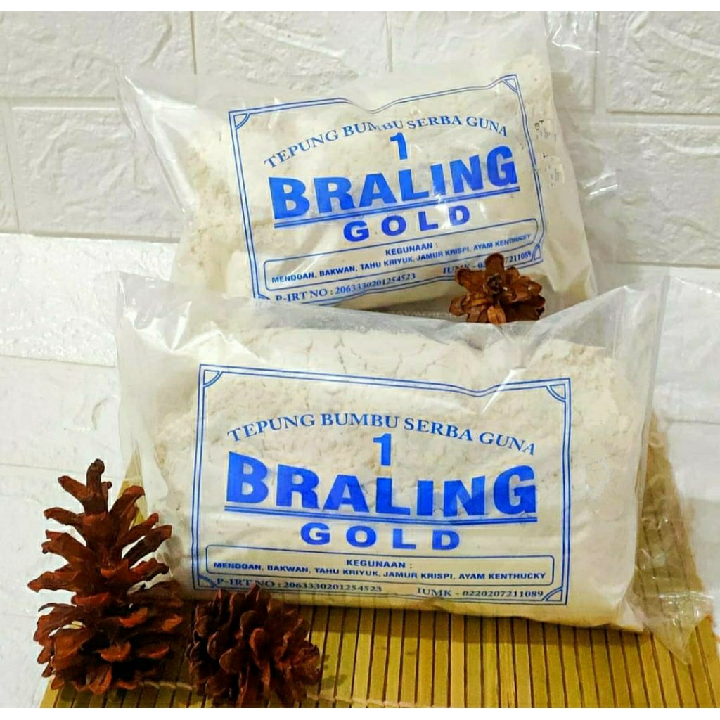 

Braling Gold Tepung Bumbu Mendoan - Serbaguna 144gr