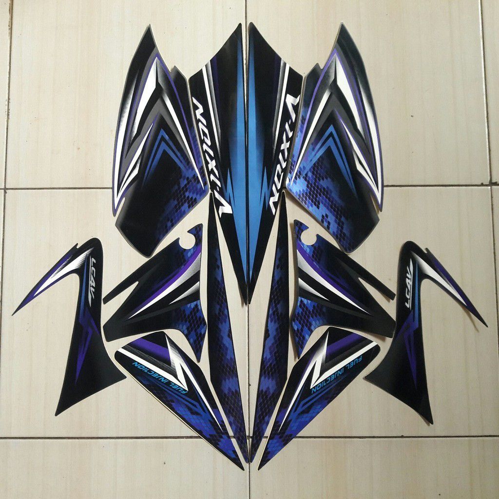 sticker striping motor Vixion Old 2008 Abu Ungu