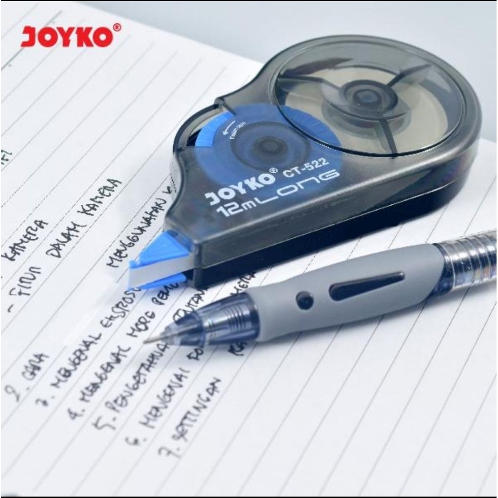 

( ISI 12 PCS ) Tipe X Correction Tape 1 Kotak 12pcs Pita Koreksi Joyko CT-522 COD