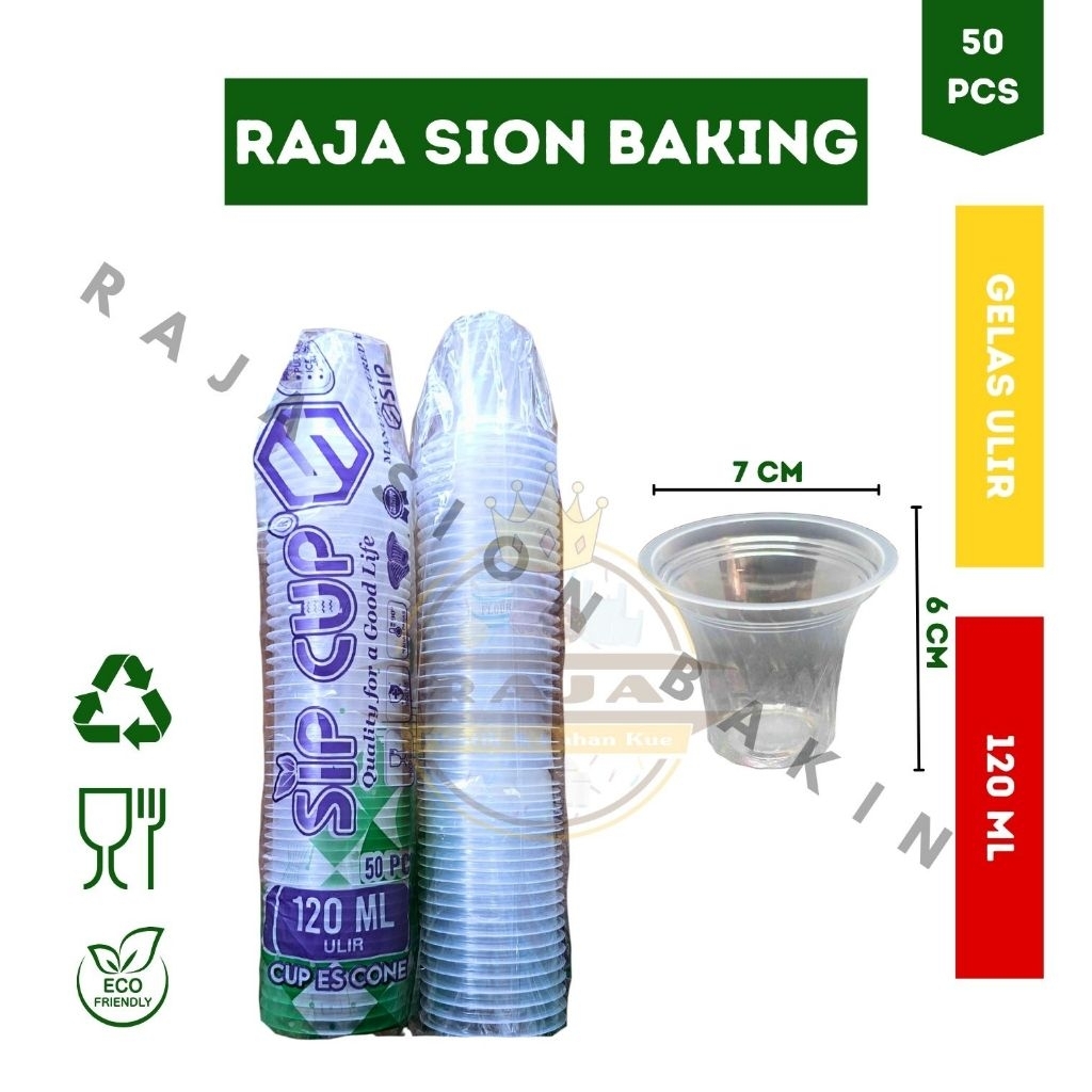 Cup Gelas Ulir 120 ML / Cup Gelas 120 ML / Gelas Plastik Ulir SIP