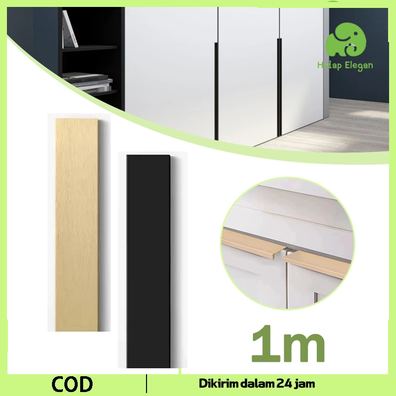 1 Meter Gagang Pintu Lemari Pegangan Pintu Lemari Tarikan Pintu Lemari Dapur Tarikan Lemari Dapur Ha