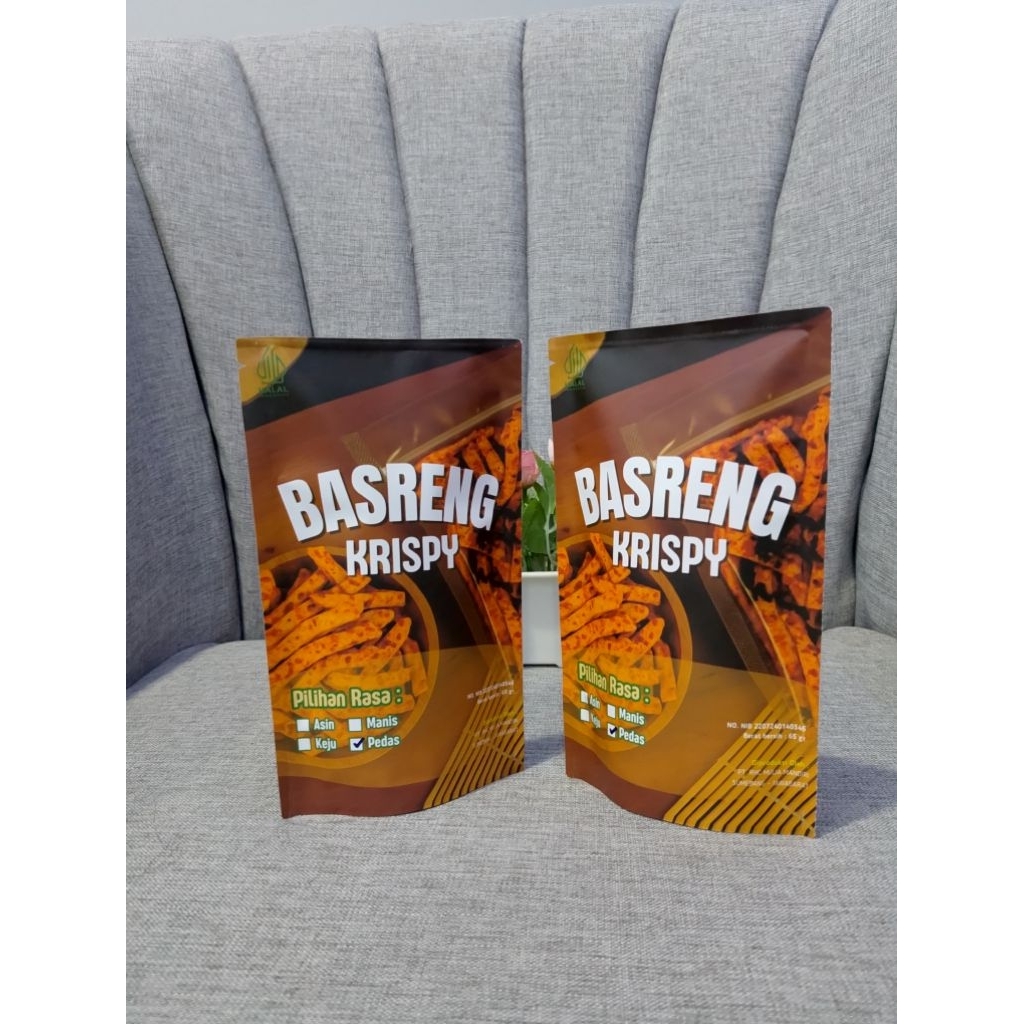 

Paket hemat Basreng pedas daun jeruk mulia mandiri