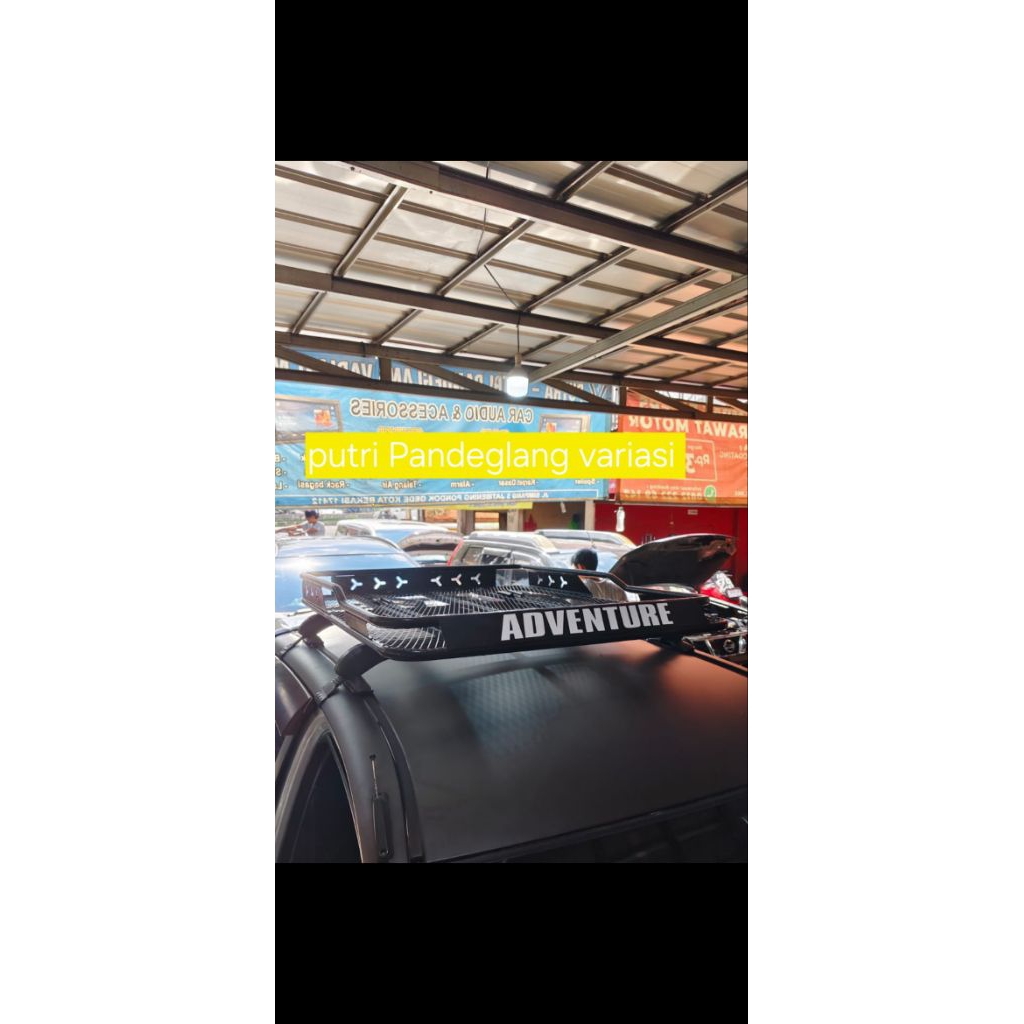 Roof rack bagasi atas mobil daihatsu sigra model adventure jaring