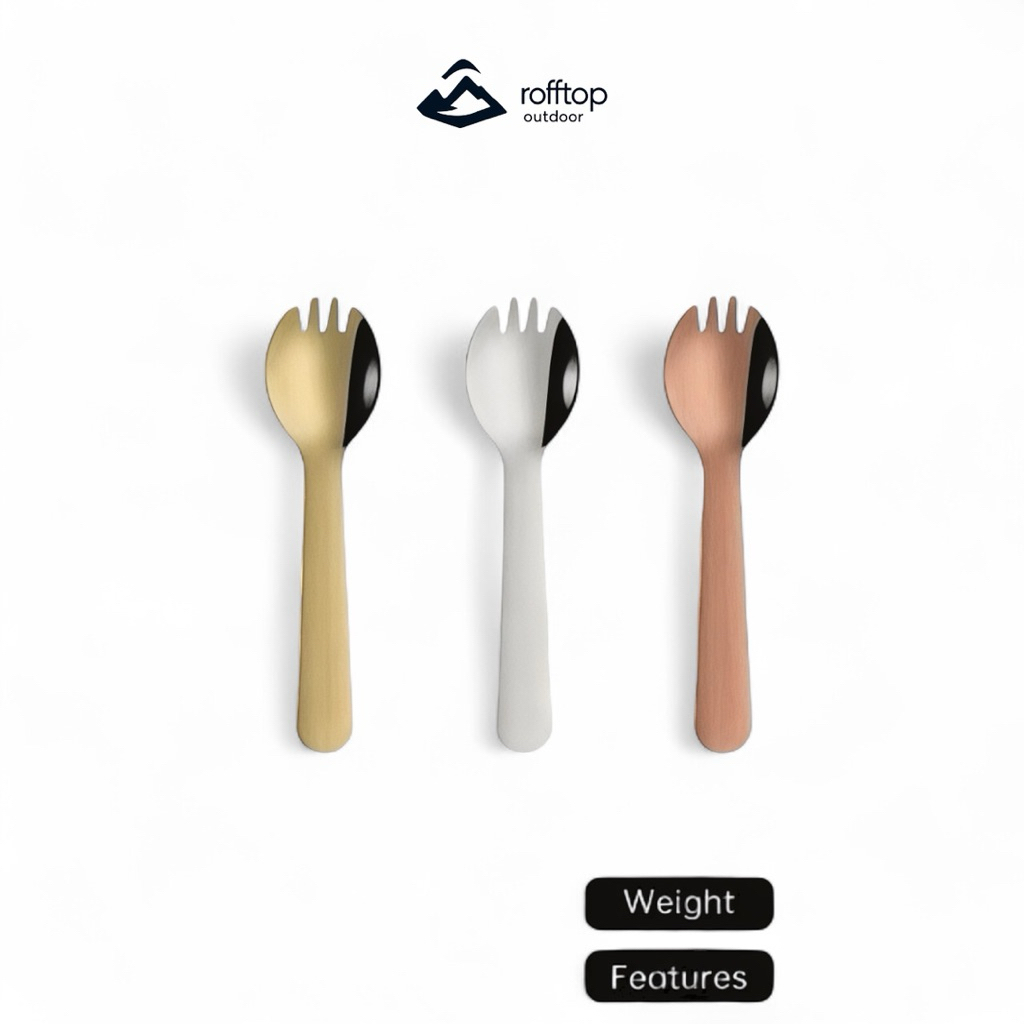 sendok camping travel rooftop - sendok desert stainless