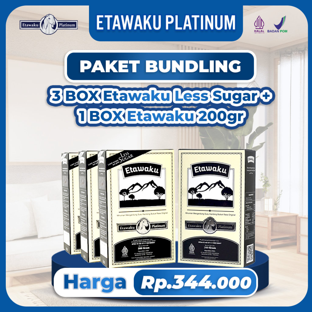 

Etawaku Platinum Less Sugar Paket Hemat Bundling Beli 3 Box Free 1 Box Solusi Masalah Pernafasan