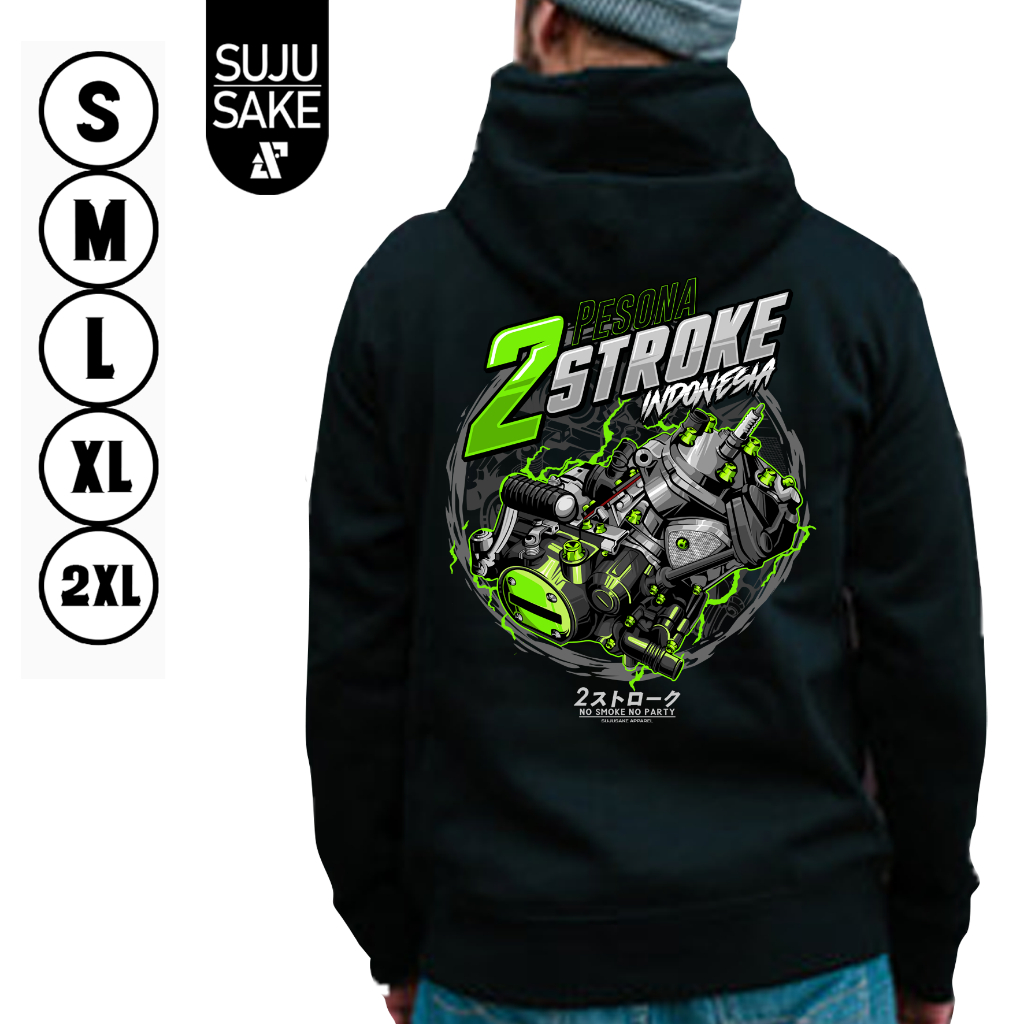 Sujusake Industries Jaket Jemper Jumper Hoodie Hodie Hodi Komunitas Club Motor Kawasaki Ninja Ninjas