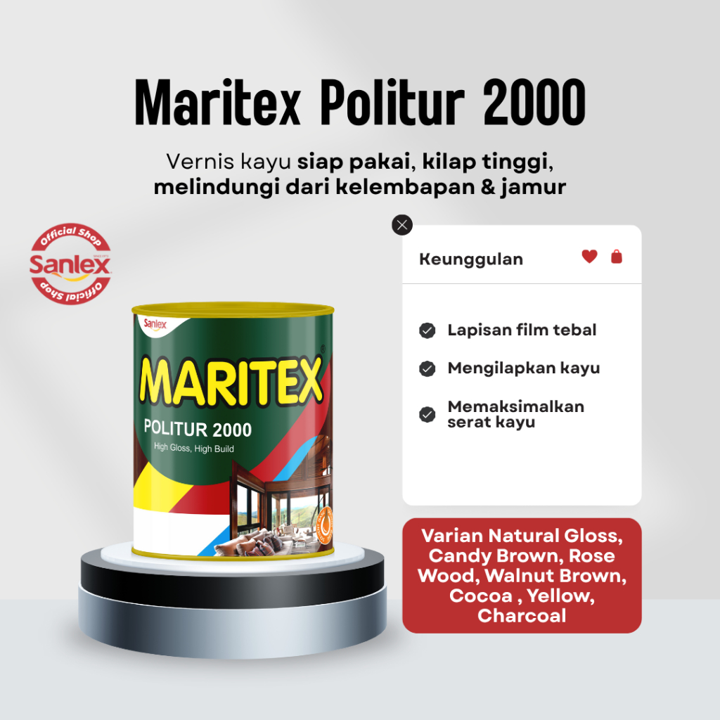 Cat Kayu Politur - Maritex Politur 2000