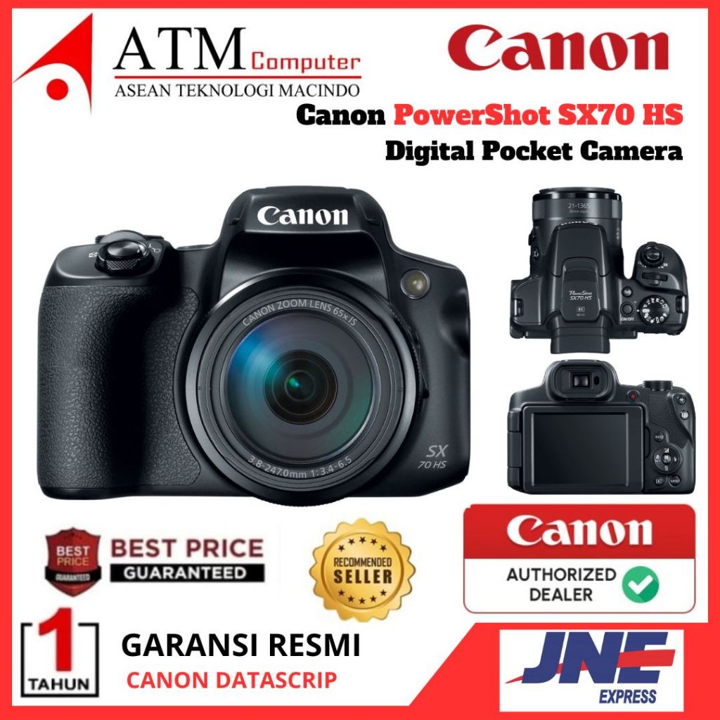 Canon PowerShot SX70 HS Camera Digital SX 70 HS SX70HS GARANSI RESMI