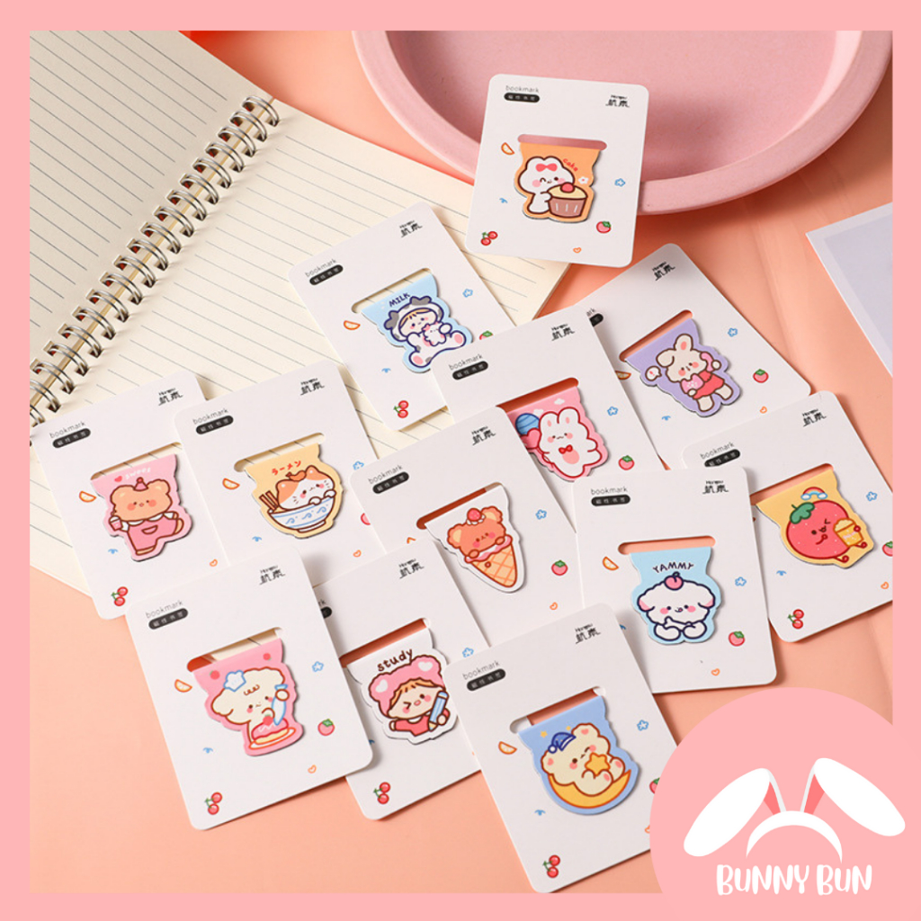 

/ Pembatas Buku Magnet Karakter Lucu Kartun Alat Tulis Stationery
