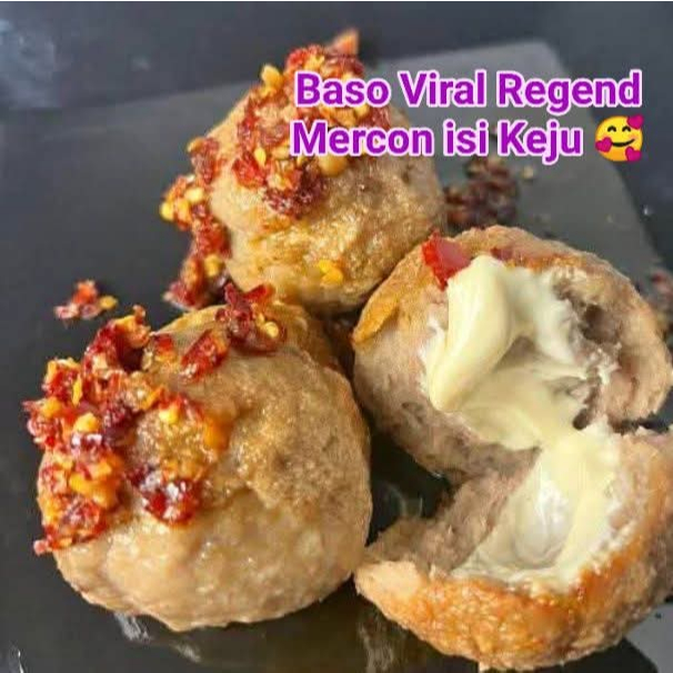 

Bakso keju regend/ Bakso keju lumer chili oil/ Regend bakso keju lumer