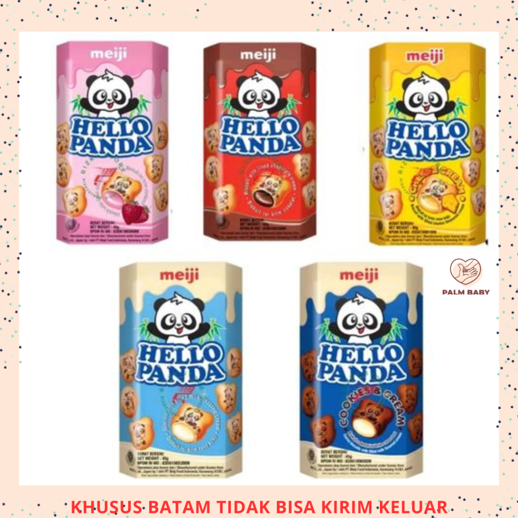 

Meiji Hello Panda Biscuit 42g - Snack Cookies Anak