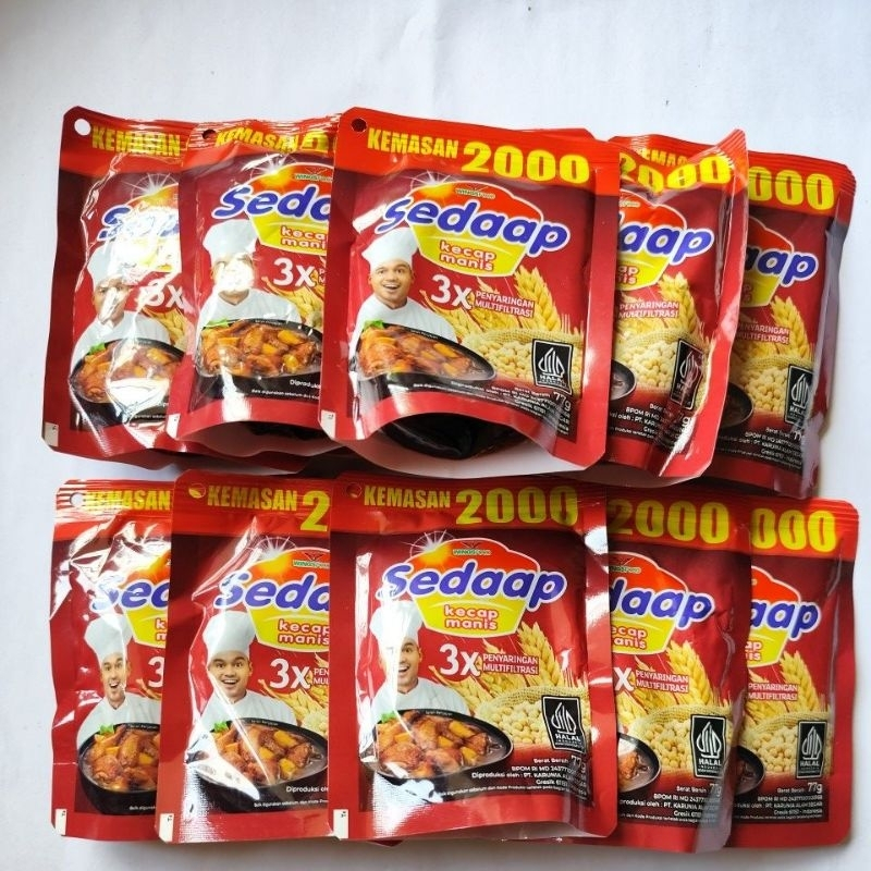 

Kecap Sedap Manis Pouch Merah 77gr Kemasan 2000an/Kecap Manis/Kecap Murah