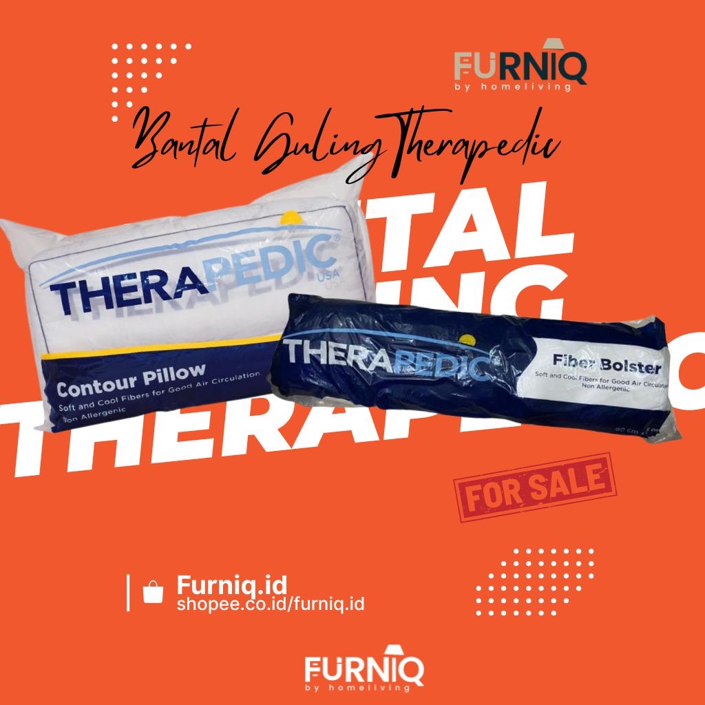FURNIQ.ID -  Bantal Guling Therapedic / Therapedic Pillow Bolster" / Therapedic Orthopedic Pillow / 