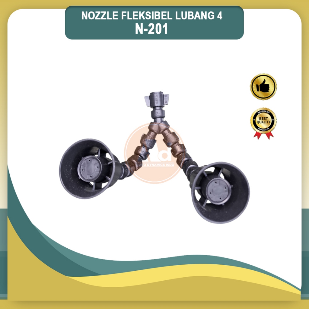 Nozzle Flexible Elastis Lubang 4, Nozzle Cabang 2, 2 Titik Mata sprayer elektrik Kepala Semprot Hama