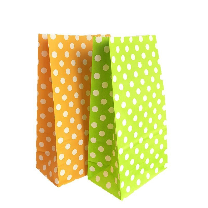 

SK 469 - Korean Polkadot Paper Bag For Bakery Snacks PAPER BAG SNACK CANDY PERMEN KUE KERING COOKIES PAPERBAG AESTHETIC KANTONG KERTAS COLOURFULL KOREAN SNACK BAG LUCU / Korean Paperbag