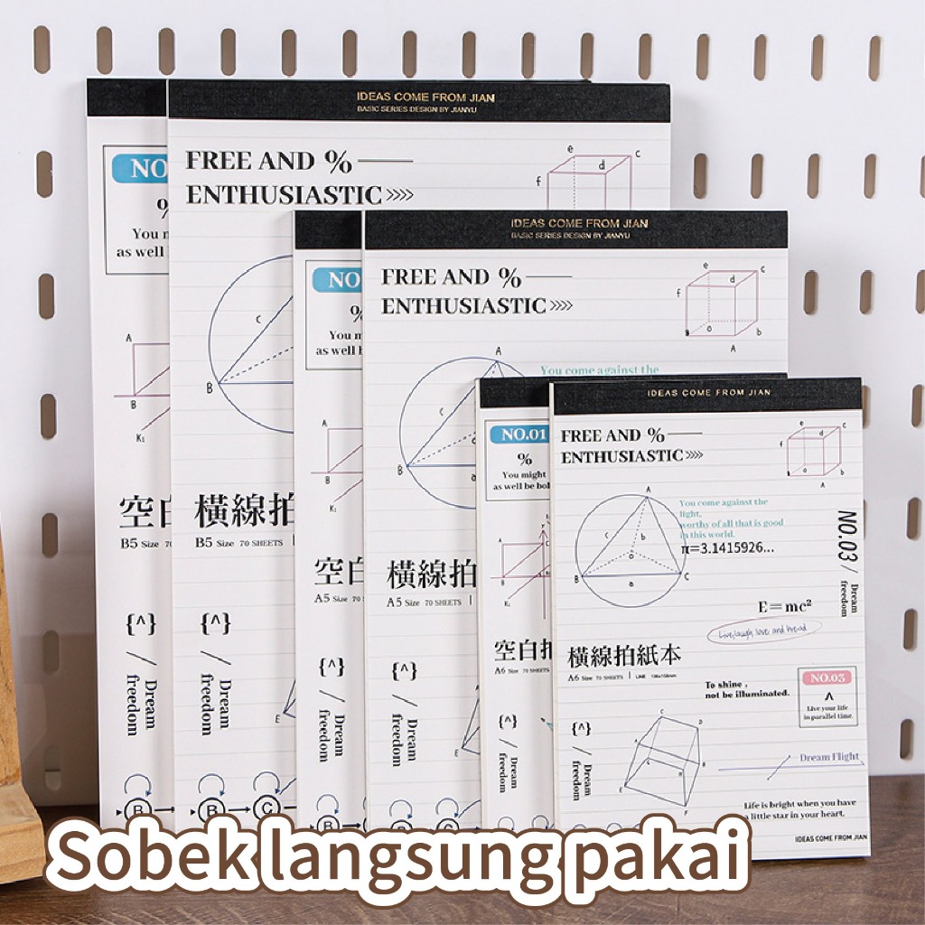 

[SPOT] Siswa 'Daily Notebook B5/A5/A6 Tiga Ukuran Catatan Kelas Berbasis Kertas Dan Catatan Data. Dukungan Panel Belakang Yang Menebal Dapat Menggambar