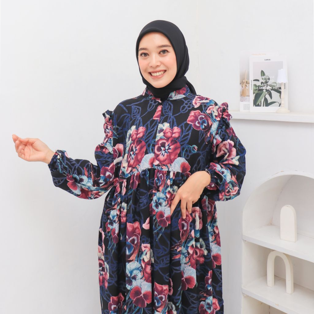 daster/kekinian/daster busuifrenmly/motif bunga