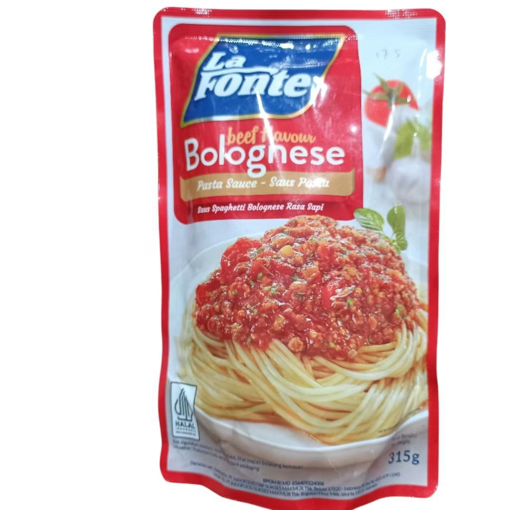 

Saus Pasta Spagetti Bolognese La Fonte Spageti Spaghetti Rasa Sapi Sauce 315gr Lafonte Laponte