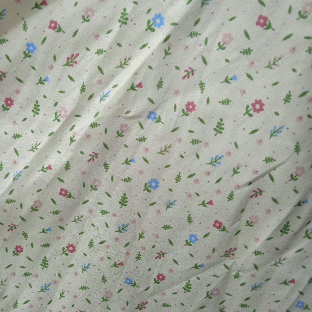 KAIN KATUN POPLINE PREMIUM IMPORT MOTIF BUNGA KECIL