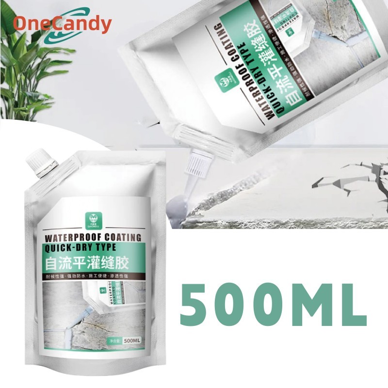 500ml Crack Seal Penutup Retak Beton Perekat Perbaikan Keretakan Beton Elastis Warna Hitam Abu - Cra