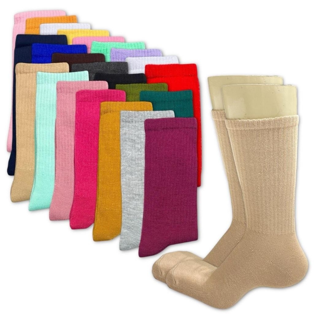 Kaos kaki polos old school - kaos kaki basic polos