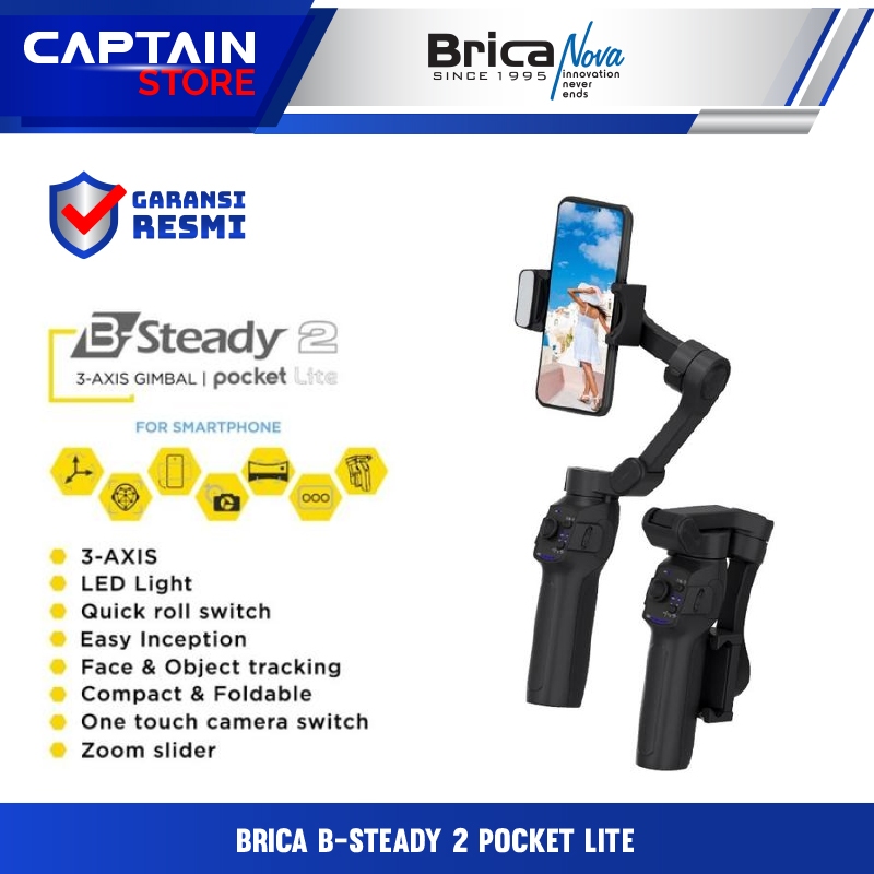 Brica B-Steady 2 Pocket Lite - B-Steady 2 P - 3-AXIS Smartphone Pocket Gimbal