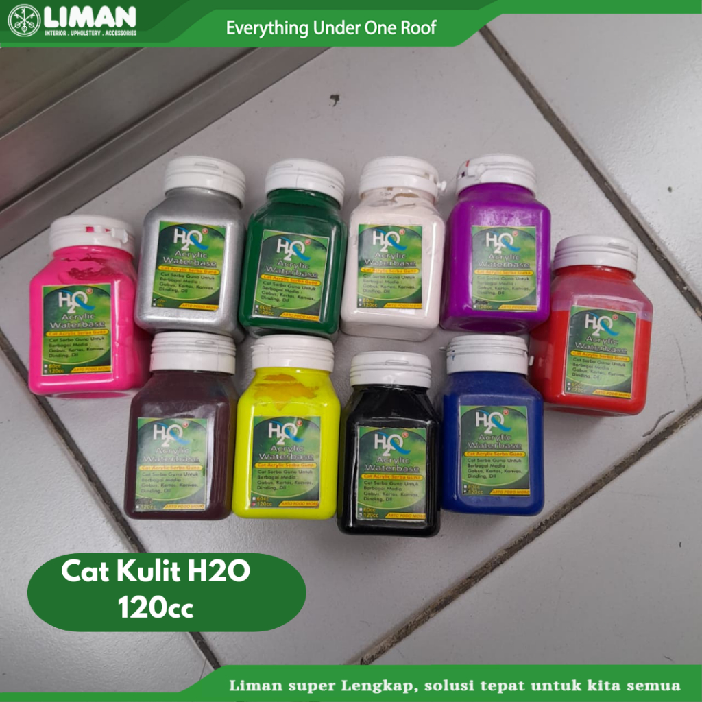 Cat Acrylic H2O 120cc Serbaguna I Acrylic Waterbase ICat Kulit H2O 120cc