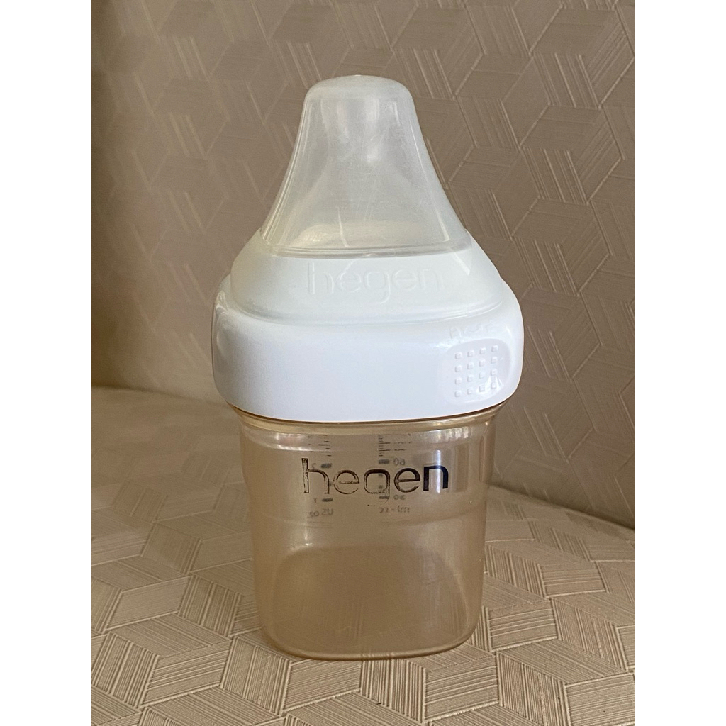 (PRELOVED) HEGEN PPSU 150ml Feeding Bottle with Slow Flow Teats (1-3m) | Botol Susu Bayi