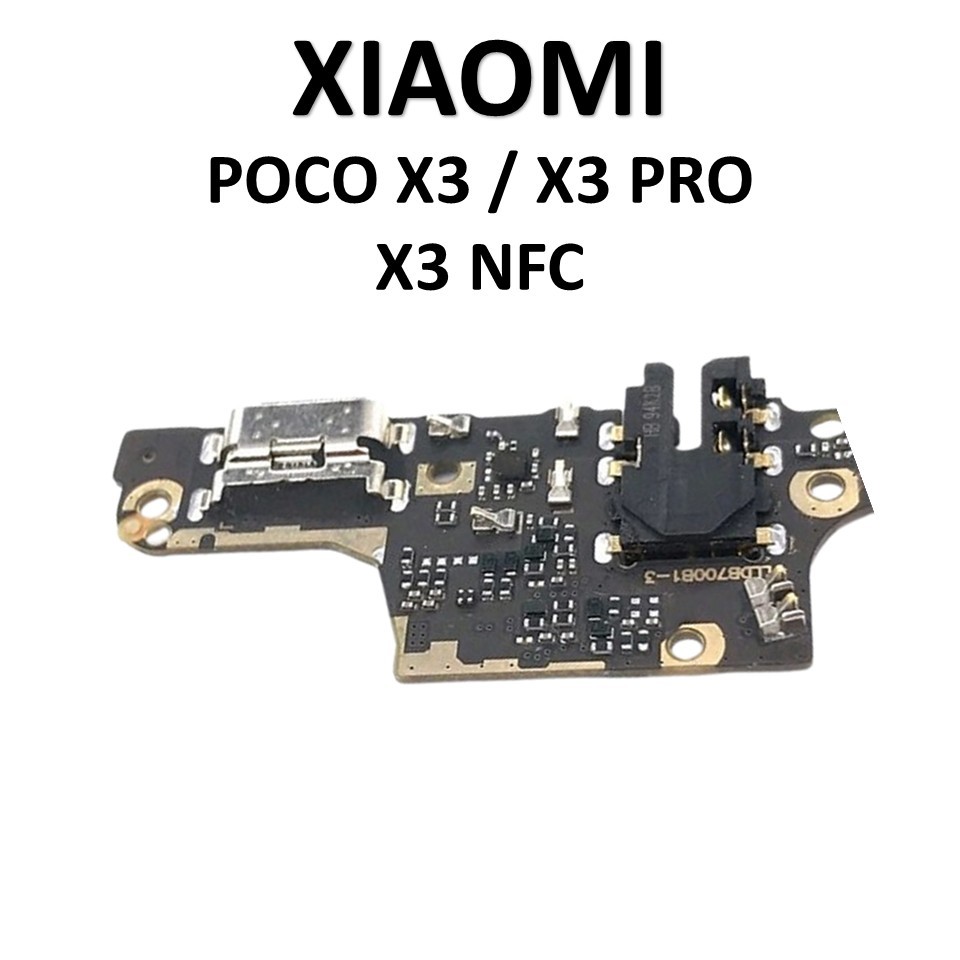 FLEXIBEL PAPAN CAS XIAOMI POCO X3 / X3 PRO / X3 NFC + CONNECTOR CHARGER + IC + MIC ORIGINAL