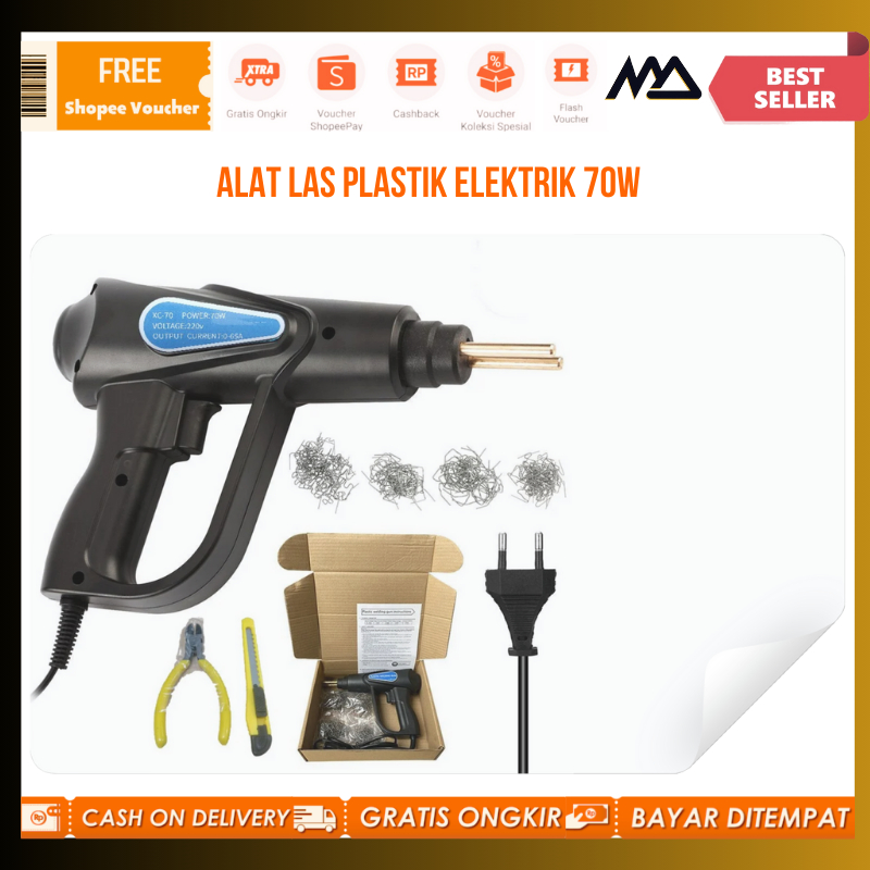 Alat Las Plastik Elektrik 70W / Plastic Welder Temperature / Alat Las Plastik Gun Serbaguna