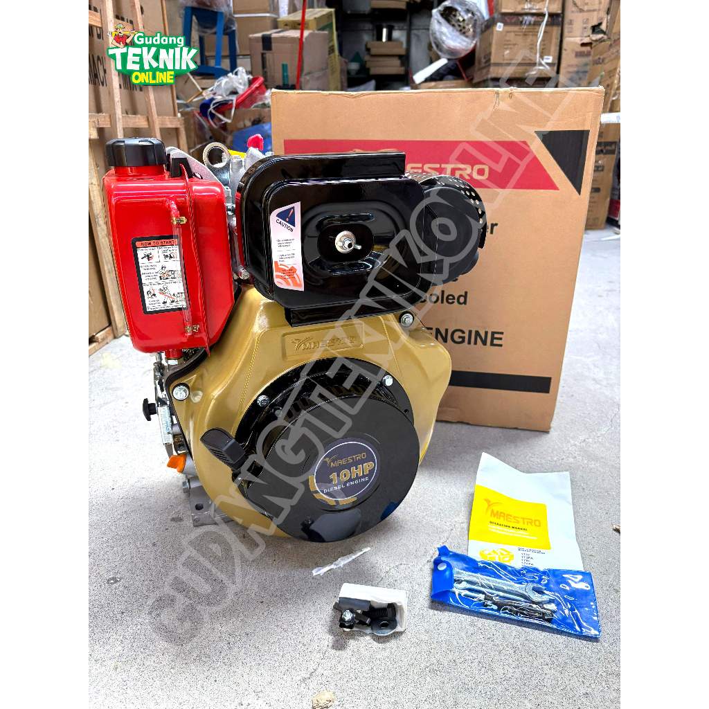 MAESTRO Engine DIESEL 10HP MAESTRO MT186FA SOLAR / Mesin Diesel 10PK Disel Penggerak Serbaguna Gilin