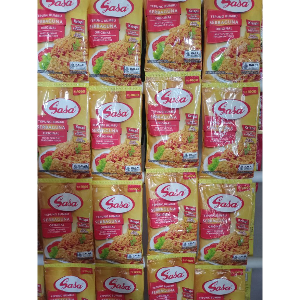 

TEPUNG BUMBU SERBAGUNA SASA 1.000 AN 1 RENTENG ISI 10 SACHET
