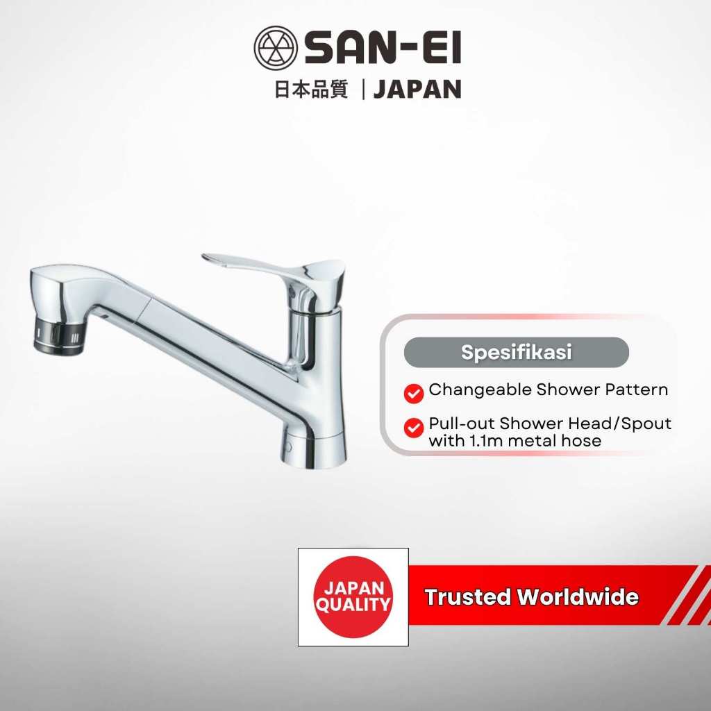 SAN-EI Ultra-Fine Bubble Single Lever Sink Mixer K87121ET6JV-13